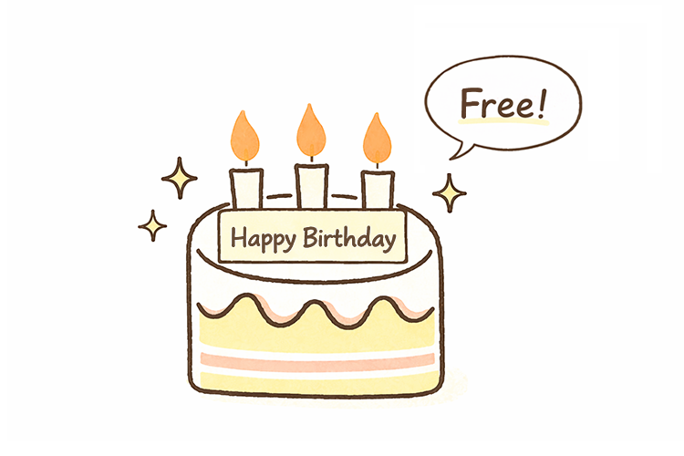 メッセージプレート・ろうそくが無料!